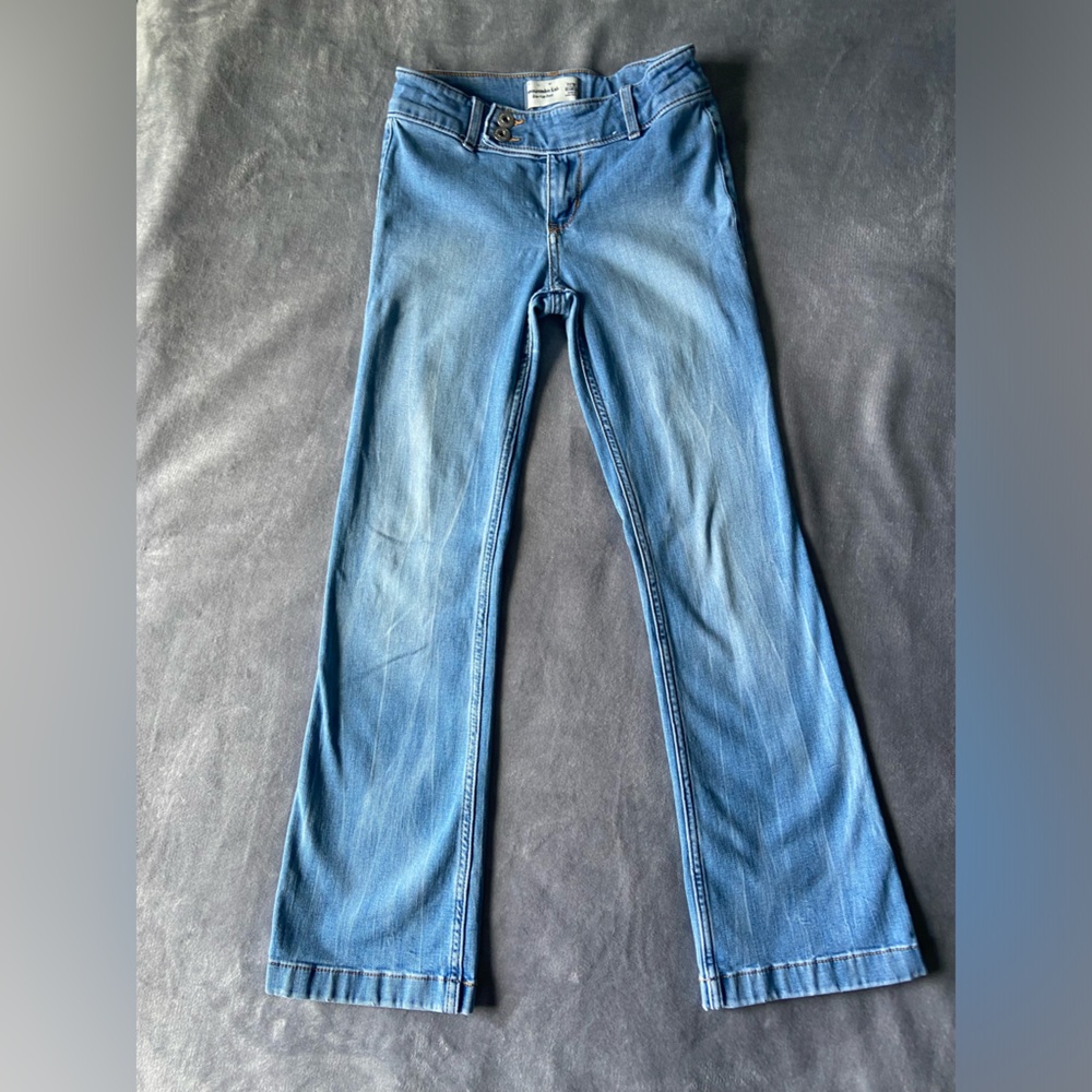 abercrombie kids girls low-rise boot cut jeans